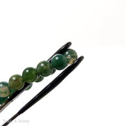 Moss Agate Round Smooth 8mm (Full Strand)