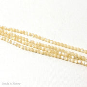 Natural Mother of Pearl Round 2.5mm (16 Inch Strand)  