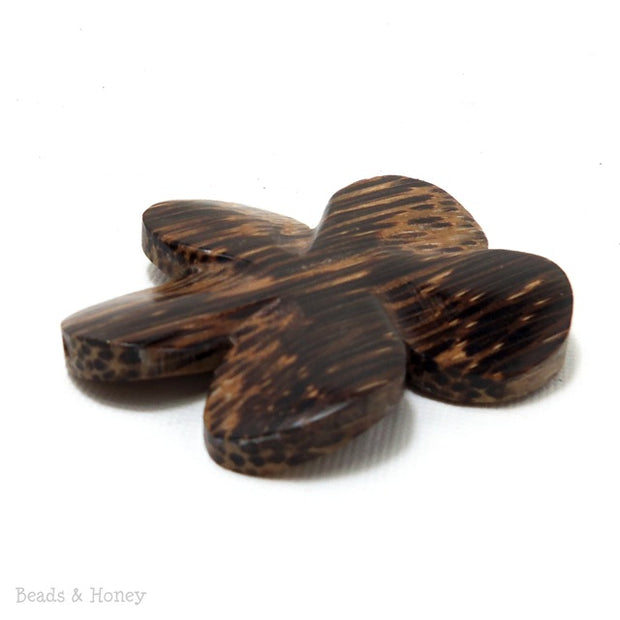 Patikan Wood Carved Flower Focal Bead 45-50mm (2pcs)