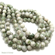 Peace Jade Round Faceted 6-7mm (Full Strand)