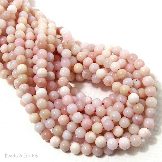 Pink Opal Round Smooth 6mm (Full Strand)