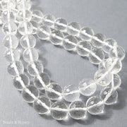 Rock Crystal Quartz Round Faceted 12mm (15.5 Inch Strand)