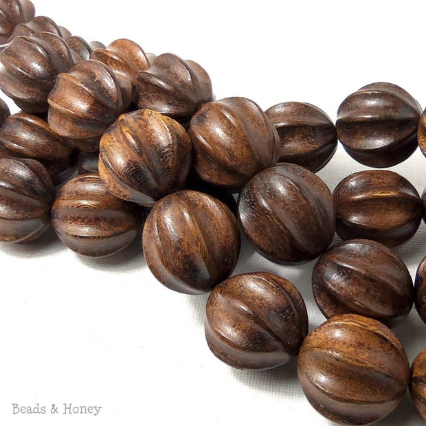 Robles Wood Carved Ball 20-22mm (10pcs)