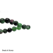 Ruby Zoisite Round Smooth 4mm (Full Strand)