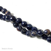 Sapphire Bead Round Faceted 8mm (7.5 Inch Strand)