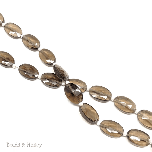 Smoky Quartz Oval Faceted 11x7mm (7-Inch Strand)