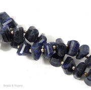 Sodalite Fancy Cut Pillow/Cube Faceted 10mm (8 Inch Strand)