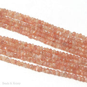 Sunstone Bead Rondelle Faceted 3mm (13 Inch Strand)