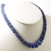 Tanzanite Rondelle Faceted Graduated 6-14mm (Full Strand)