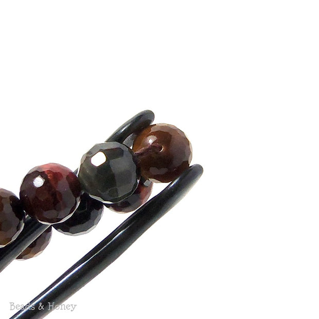 Tiger Eye Multi Colored Round Faceted 10mm (Full Strand)
