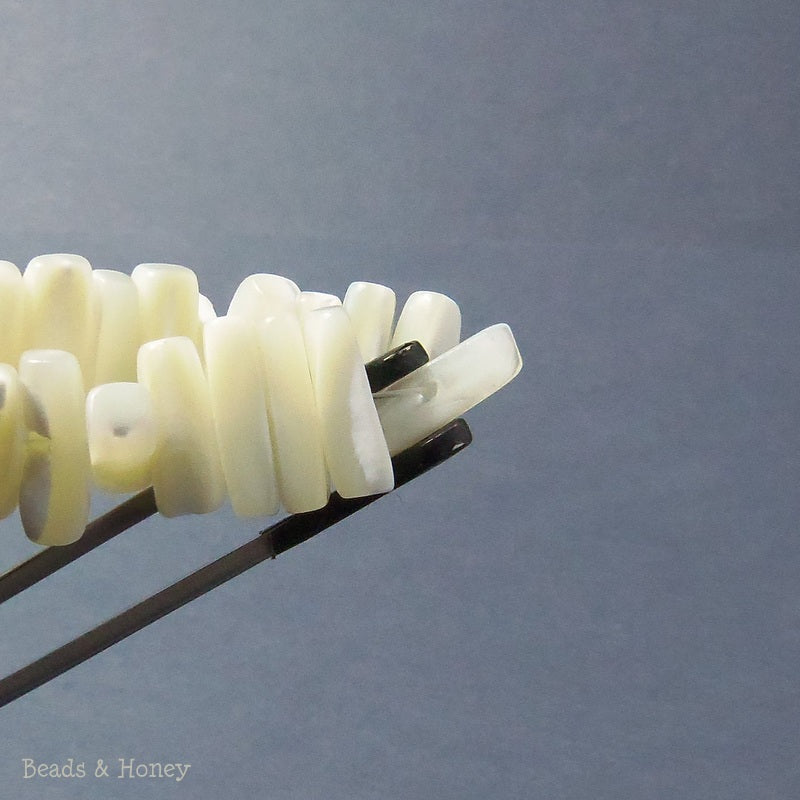 Troca Shell Part White Troca Shell Hawaiian Chip/Bar 5x13mm (Half Strand) – Beads and Honey