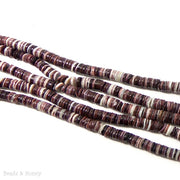 Violet Oyster Shell Beads Heishi 4-5mm (16-Inch or 24-Inch Strand)