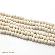 Whitewood Bleached Round 6mm (Full Strand)