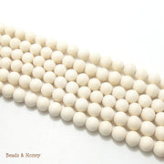 Whitewood Bleached Round 10mm (Full Strand)