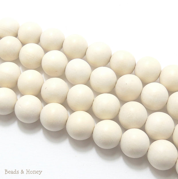Whitewood Bleached Round 14-15mm (Full Strand)