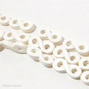 Whitewood Bleached Infinity Bead 30x12mm (7pcs)
