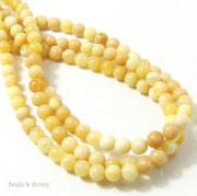 Yellow Opal Round Smooth 6mm (16 Inch Strand) 